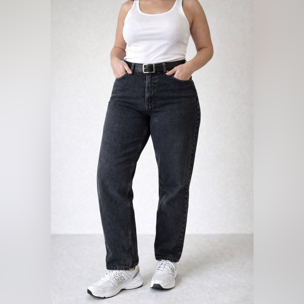 Vintage Riders Denim Jeans Women’s 14 Med USA Made Black High Rise Straight